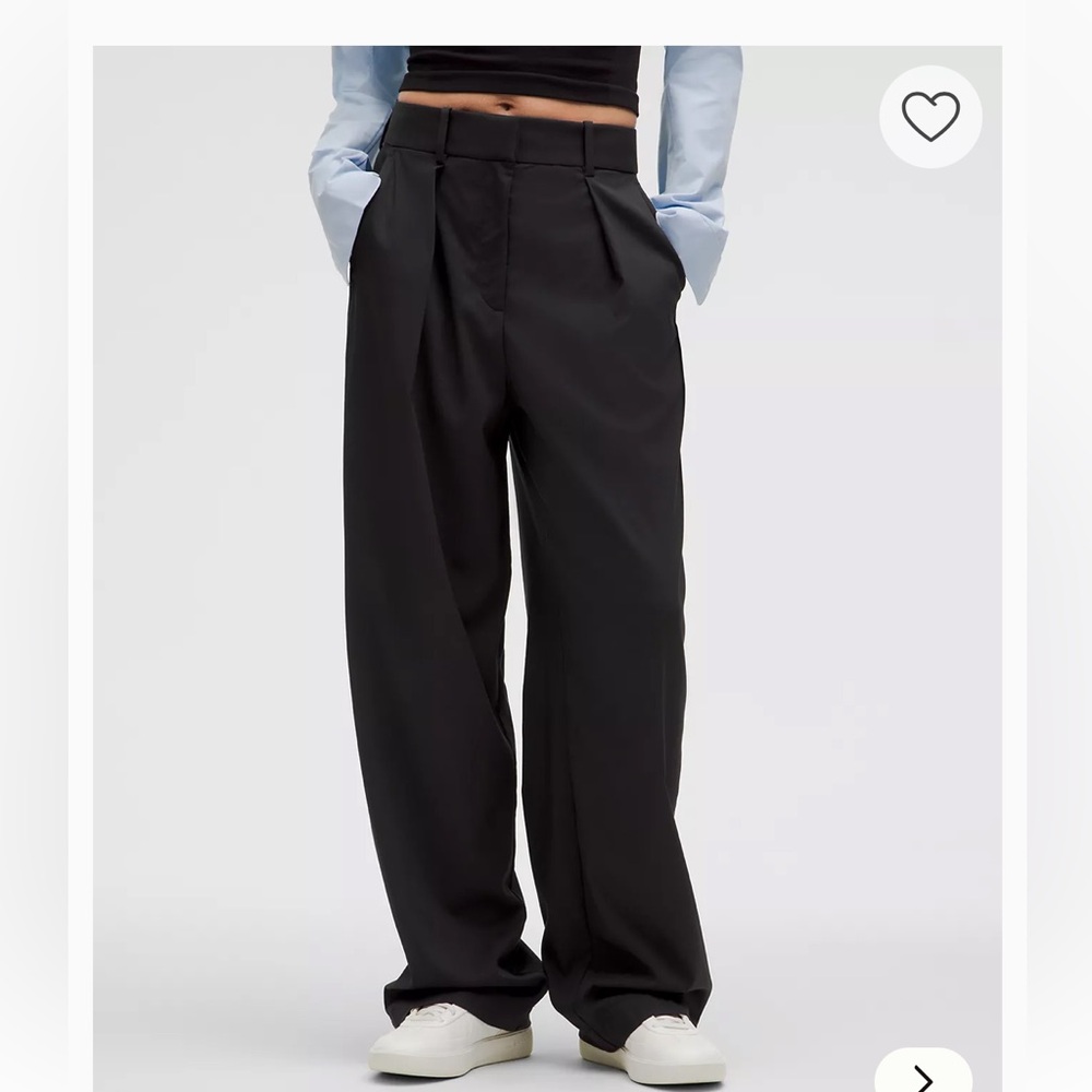 lululemon athletica Black Wide Leg Trousers